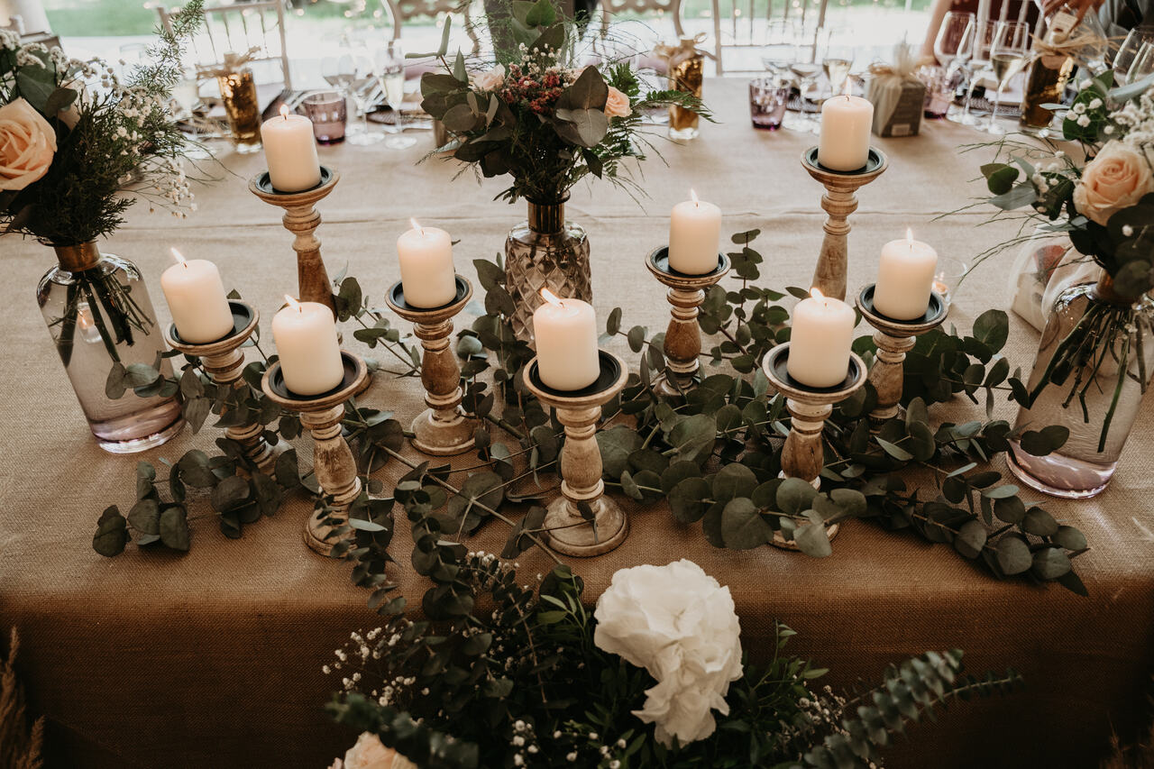 Decoración de mesas para bodas