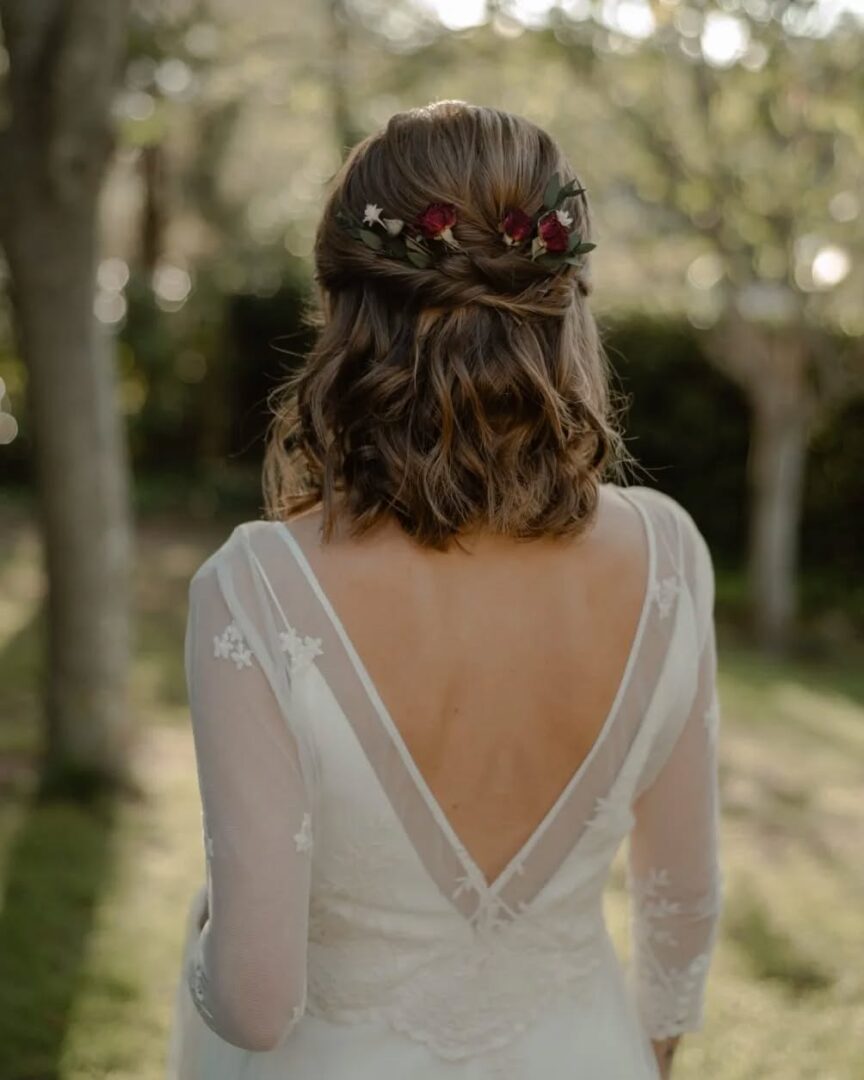 Peinados de novia con pelo corto