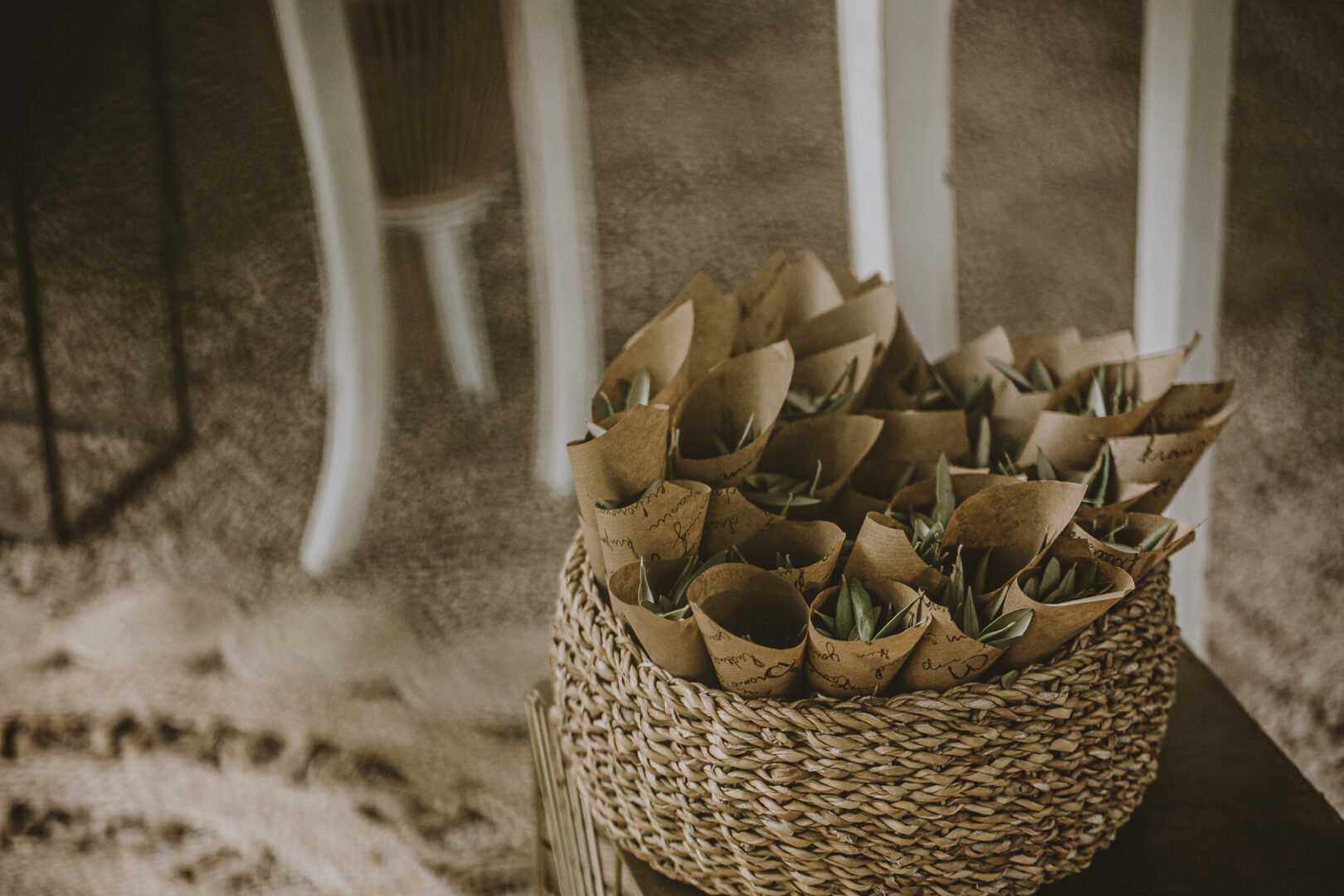 Decoración de boda rústica