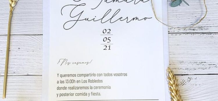 Tendencia 2025: Invitaciones de boda ‘minimal’ que enamoran desde el primer vistazo