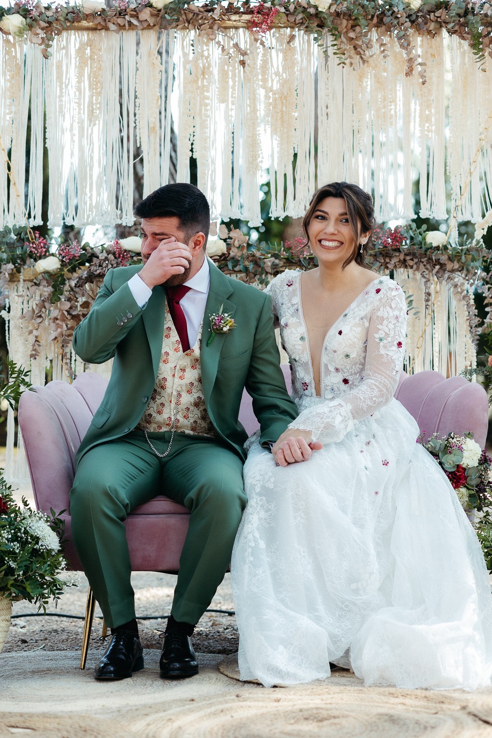 Arco de flores para ceremonia