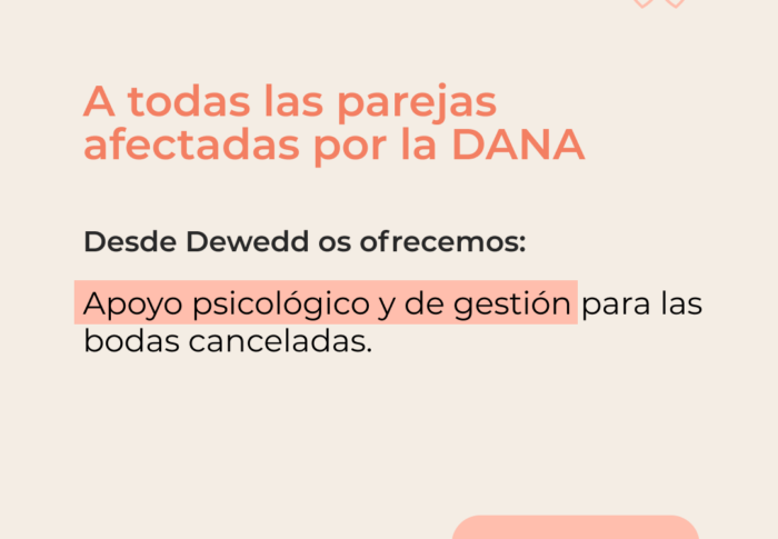 DANA en Valencia: Apoyo y solidaridad desde Dewedd para las bodas afectadas