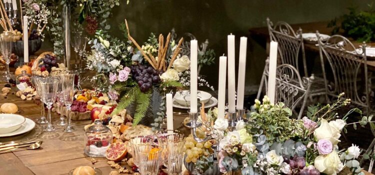 Tendencia: ¡arte floral arquitectónico y frutal para bodas!