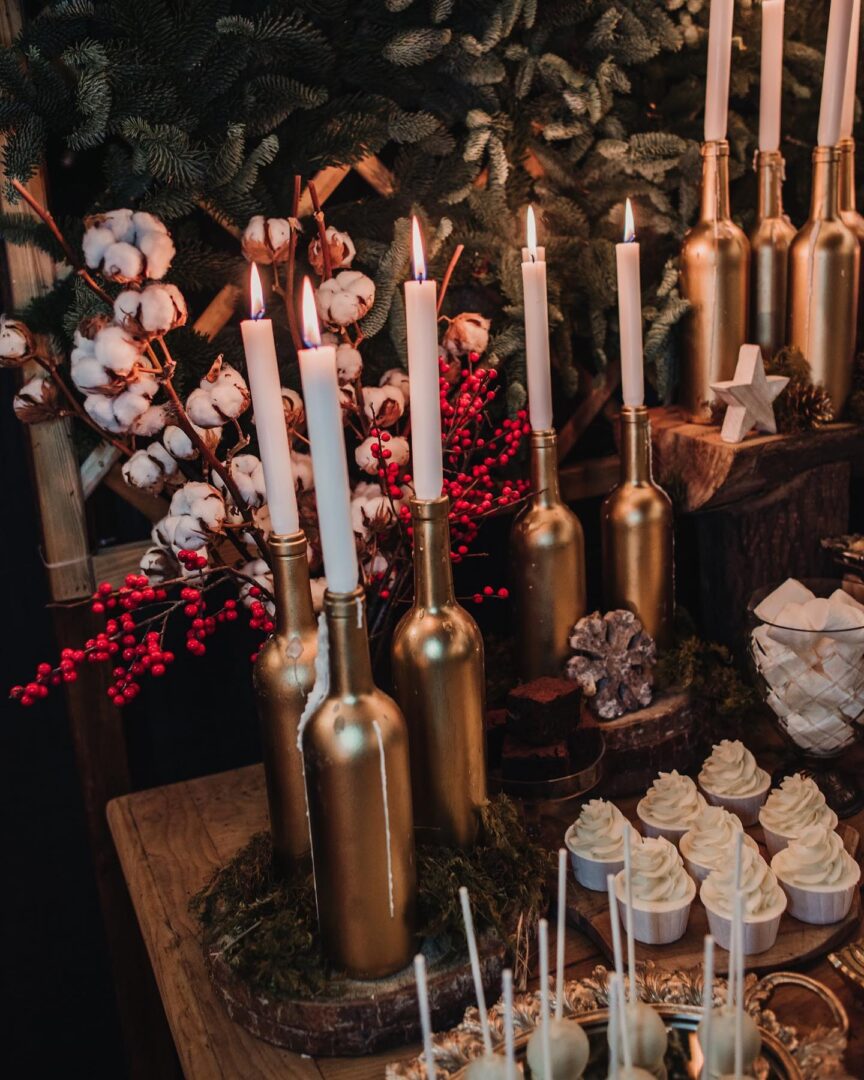 Decoración navideña boda