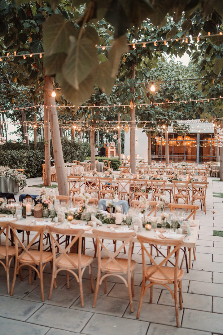 Decoración de boda rústica