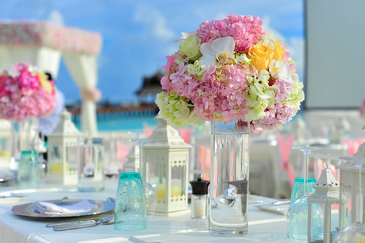 Decoración con velas para bodas