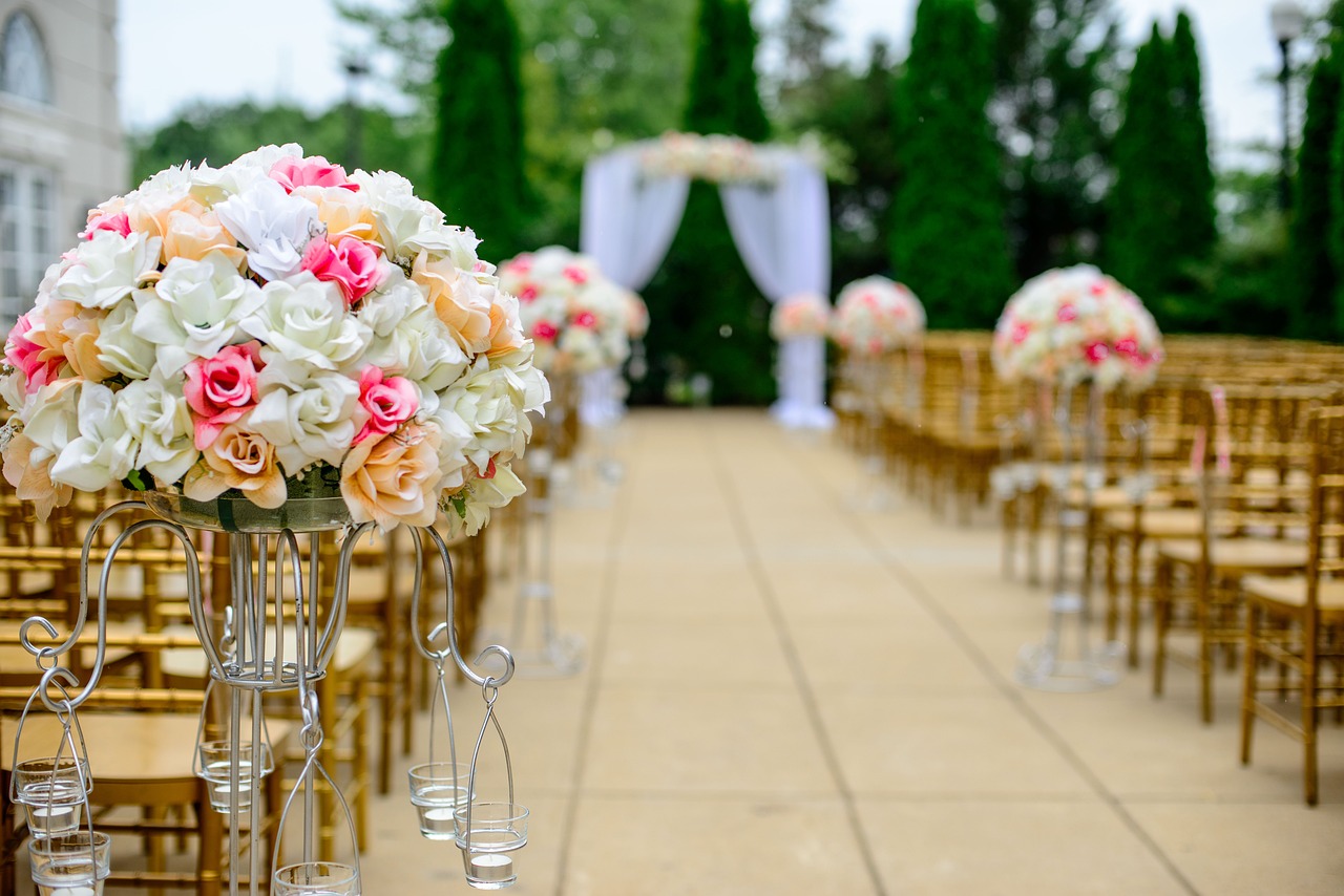 Decoración con velas para bodas