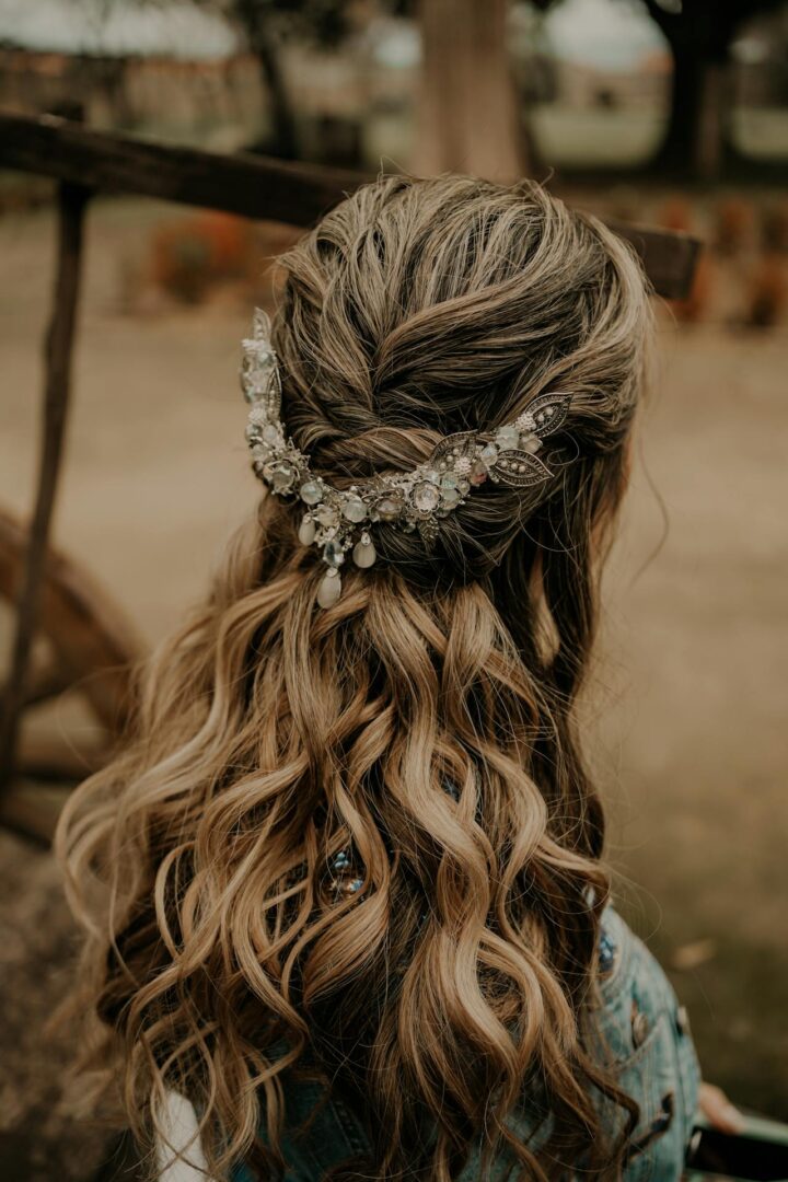 Peinado de novia con ondas